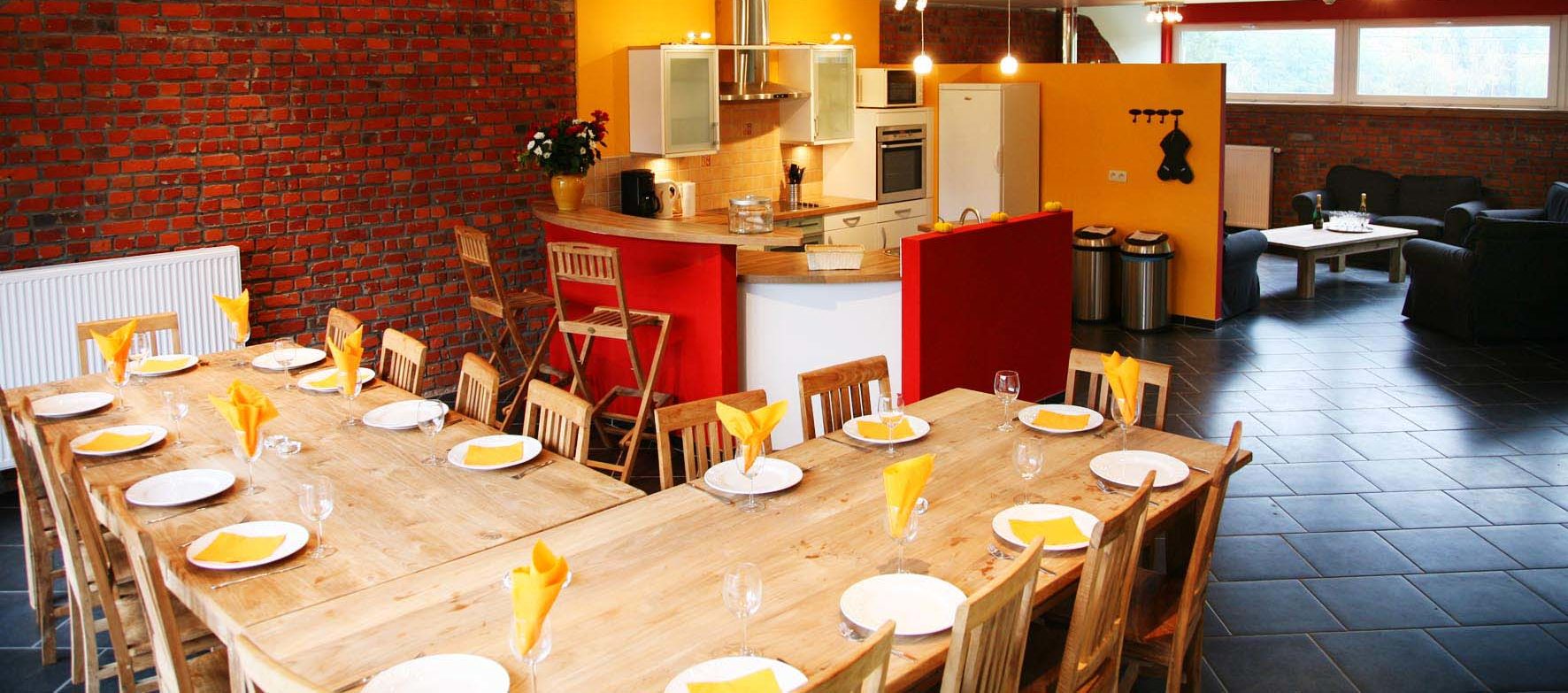 Salle à manger d’un gîte